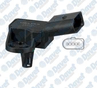 DELPHI PS10161 Basinc Sensoru Golf 1.2 1.4 1.6 1.8 2.0 08> Jetta 1.2 1.4 2.0 05> Passat 2.0 05> Polo 1.6 Tdi 09>